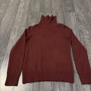 French Connection Burgundy Turtleneck Sweater Small